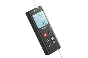 Laser Measurement Tool,Bauihr 393FT/120M Dual Laser Distance Meter, Aluminum Bilateral Laser Distance Meter with Color Backli