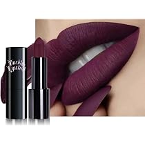 Amazon.com : Dark Purple Lipstick Long Lasting for Women ...