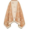 EXTREE Scarfs for Women Pashmina Silky Shawl Wrap for Evening Dressing Blanket Open Front Poncho Cape