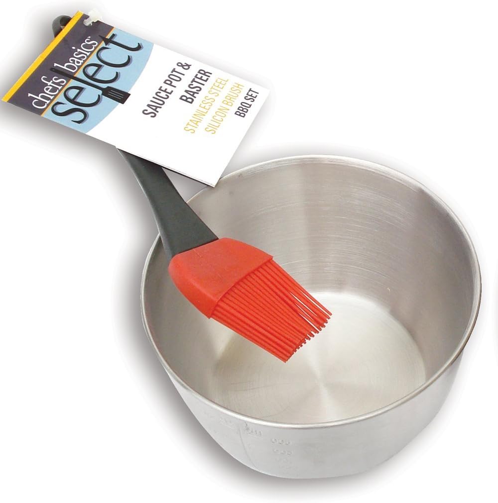 Chefs Basics HW5248 Barbeque Basting Pot and Silicone