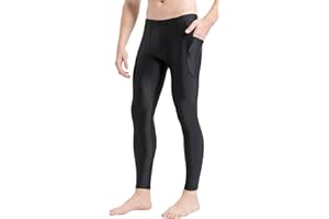 LEMORECN UPF 50+ Men's Surfing Leggings Sun Protection Swimming Pants