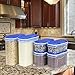 Duramont Food Storage Container 10-Piece Set - Airtight Dry Food Container w/Innovative Dual Utility Interchangeable Lids, Freezer Safe