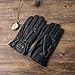 Anccion Men's Genuine Sheepskin Leather Driving Gloves, XL, Black
