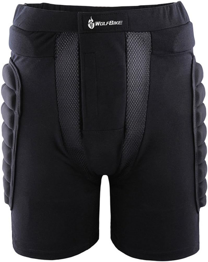 GWELL Protective Gear 3D Padded Hip Shorts for Adult& Kids, Roller Skating Skiing Hockey Cycling Skateboard Hip Protector(23" W- 36" W)