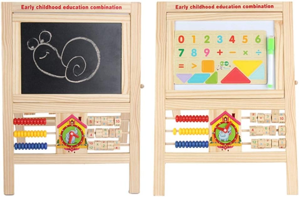 Quskto Kids Educational Toy Whiteboard Painting Easel Learning Math Manipulatives Numbers Counting Beads Classic Abacus Toy For Kids Interactive Toy (Color : Multi-colored, Size : Free size)