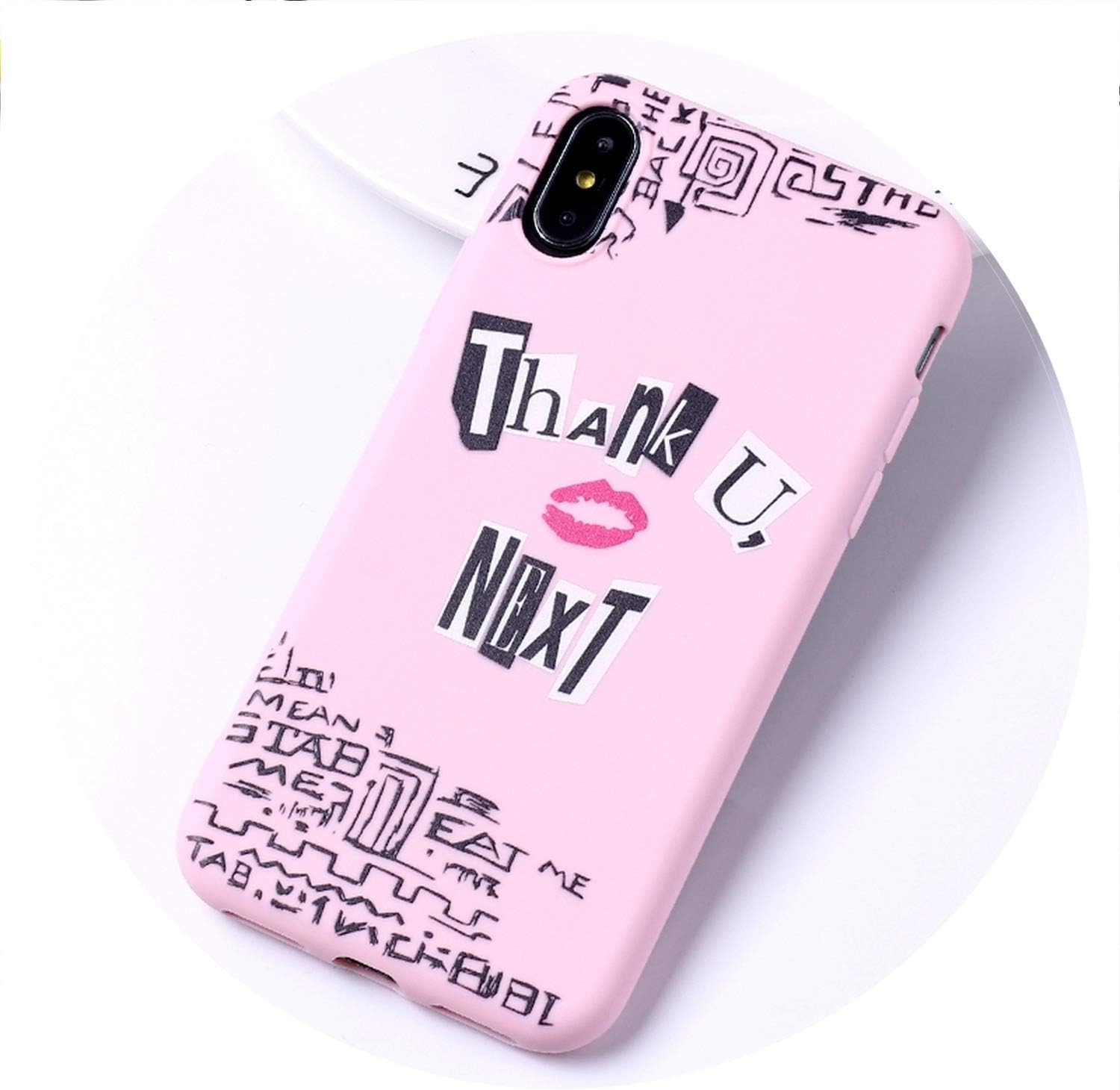 Thank You Next 7 Rings Soft Silicone Candy Case Coque for iPhone 6 6S 5S SE 8 8Plus X XR XS Max 7 7Plus 8Plus,for iPhone 6 6S,5