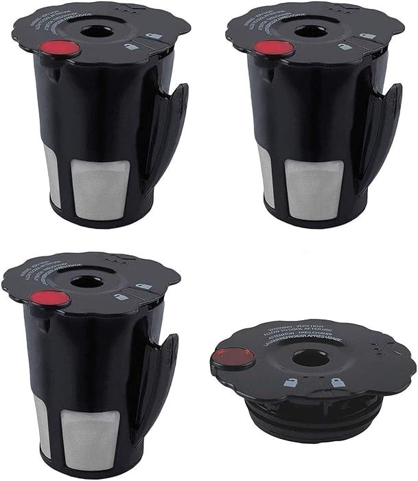 119367 Reusable Coffee Filter Compatible with My K-Cup Keurig 2.0 K475 with Cover Lid K200 K250 K300 K350 K400 K450 K460 K460 K500 K550 K560 K575 Coffee Brewers Small Black Updated Model