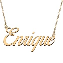 HUAN XUN Customized Custom Simple Any Name Necklace
