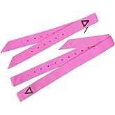 HILASON Nylon Cinch Tie Strap Off Billet Set, 36 Inch | Premium single nylon webbing, heat-sealed holes, leather keeper, black, 1.75 inch width