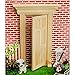 12th Doll House Miniature DIY Front Exterior Wooden Door 6-Panel