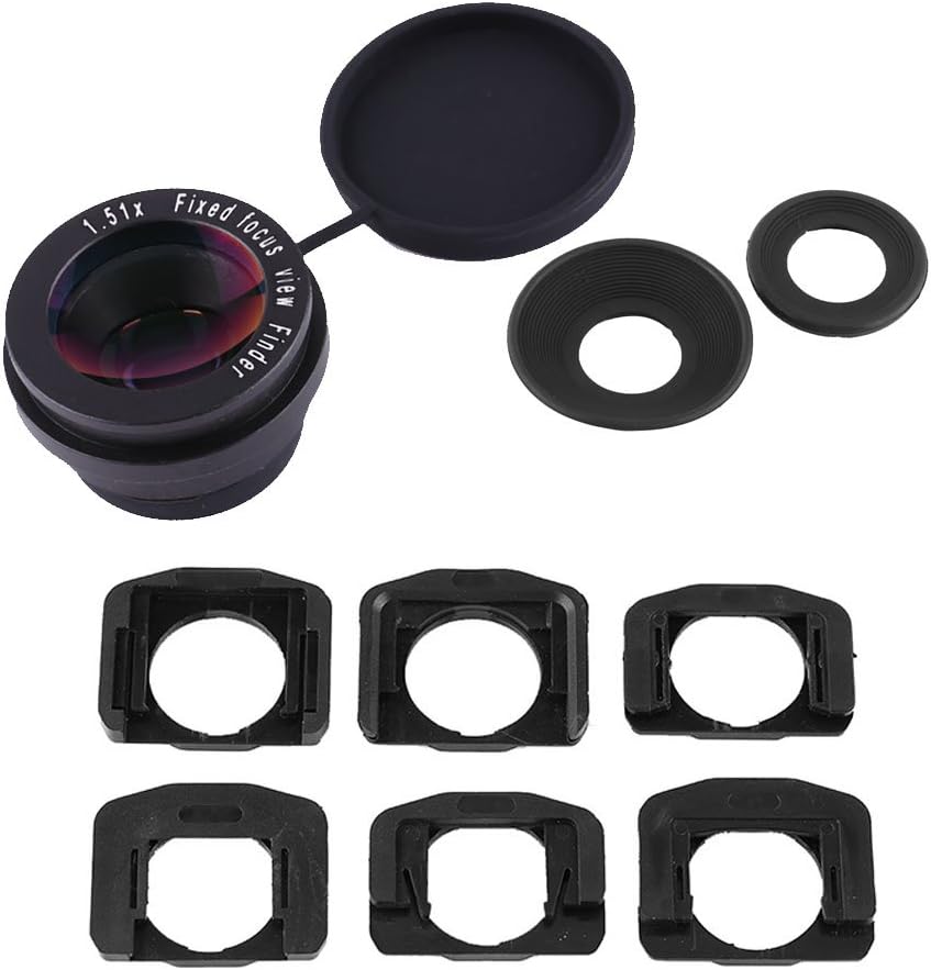 Amazon 1 5x固定焦点ファインダー接眼レンズ 拡大鏡アイカップ 耐久性 6つの拡大鏡取り付けベース Dslrカメラ用 ファインダー 通販