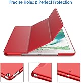 Jetech Case for iPad 9.7 2017 2018 Smart Cover Auto Wake Red view 3