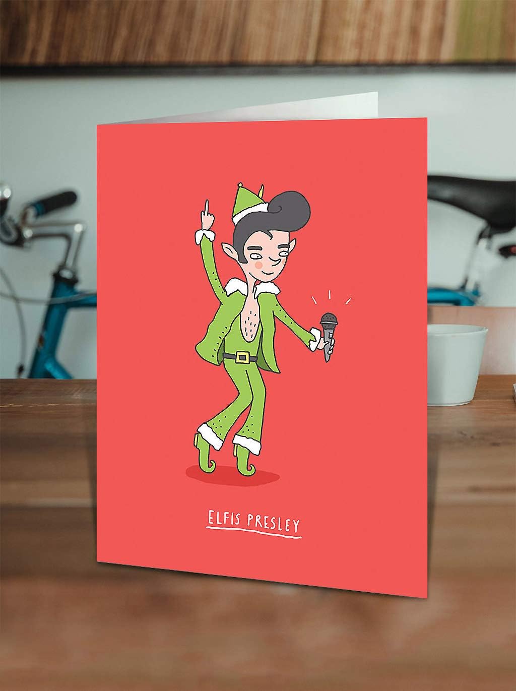 Brainbox Candy, Funny Xmas Cards, Funny Christmas Cards For Friends, 'Elvis Presley' - Image 3