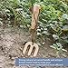 Sporgard Garden Tool Set, 3 Piece Heavy Duty Gardening Kit Includes Hand Trowel, Weeder and Fork with Ash Wood Handle and Antique Bronze Metal Head, Nice Garden Giftthumb 3