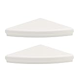 Amazon Basics Rounded Corner Shelves - 17-Inch, White, 2-Pack