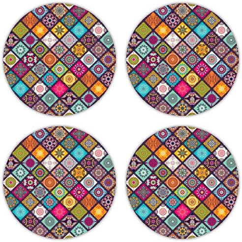 Coastero Super Absorbent Drink Coasters - MINI MANDELA - Set of 4