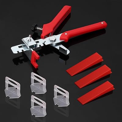 QTACIE 501Pcs Tile Leveling System 2mm Clips Wedges Plier 400/100/1