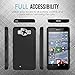 Lumia 950 Case, MoKo [Shock Absorption] Slim Dual Layer Protective Case with Soft Silicone Bumper and Rigid PC Back Cover for Microsoft Lumia 950 5.2 Inch (2015) - Black