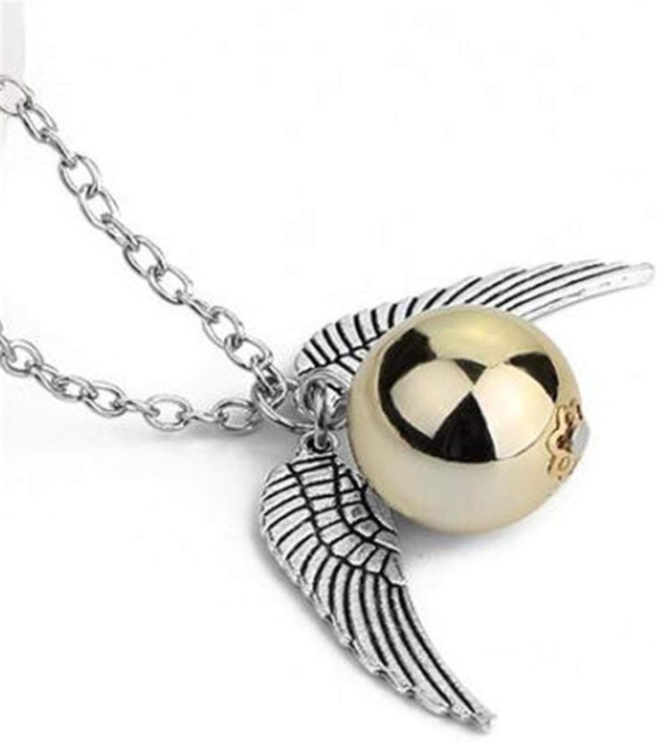 RQQ Movie Harry Potter Necklace Snitch Gold Necklaces Silver Amazon.co