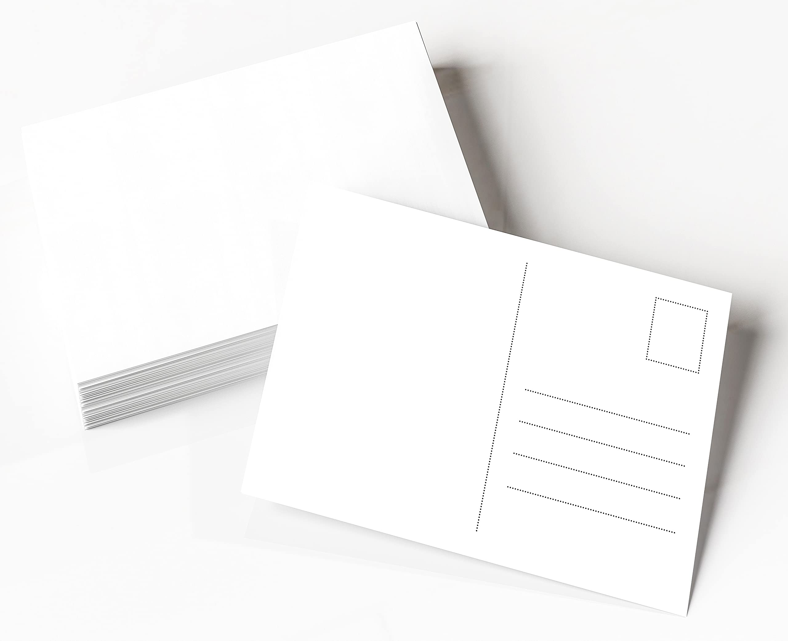 Clever Pool, blank postcards for your own design, made from white cardboard, postcards for printing, 100 x DIN A6