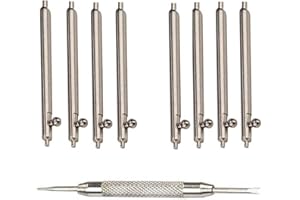 OTOPO 23mm Quick Release Spring Bars Watch Pins, 23mm Stainless Steel Watch Pins 8PCS Diameter 1.5mm + Spring Bar Tool (23mm)