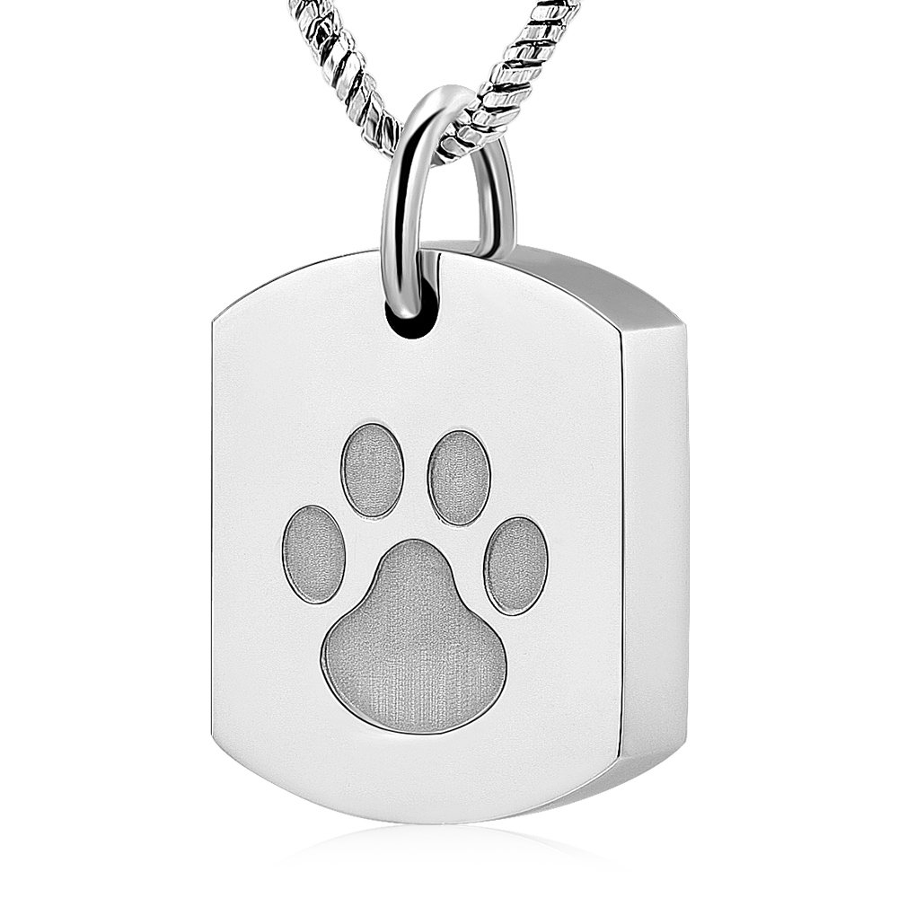 Minicremation Cremation Jewelry Urn Necklace For Ashes For Pet Paw
