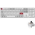 Keychron Q6 Pro Full-Size Bluetooth Custom Mechanical Keyboard for Mac Windows Linux, Full Aluminum QMK/VIA Programmable Knob KSA Double-Shot PBT Keycap Hot-Swappable Keychron K Pro Brown Switch-White