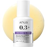 Anua Retinol Serum for Anti-Aging, Textured skin | 0.3% Retinol, 5% Niacinamide, 20+Soothing Ingredients Gentle for Beginner (30ml /1.01 fl.oz.)