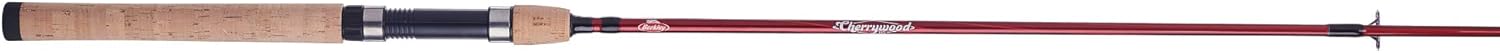 Berkley Cherrywood HD Spinning Fishing Rod, Red, 7' - Medium - 2pc : Sports & Outdoors