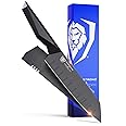 Dalstrong Santoku Knife - 7 inch - Shadow Black Series - Razor Sharp Kitchen Knife - Black Titanium Nitride Coated - High Carbon - 7CR17MOV-X Vacuum Treated Steel - Sheath - Vegetable - NSF Certified