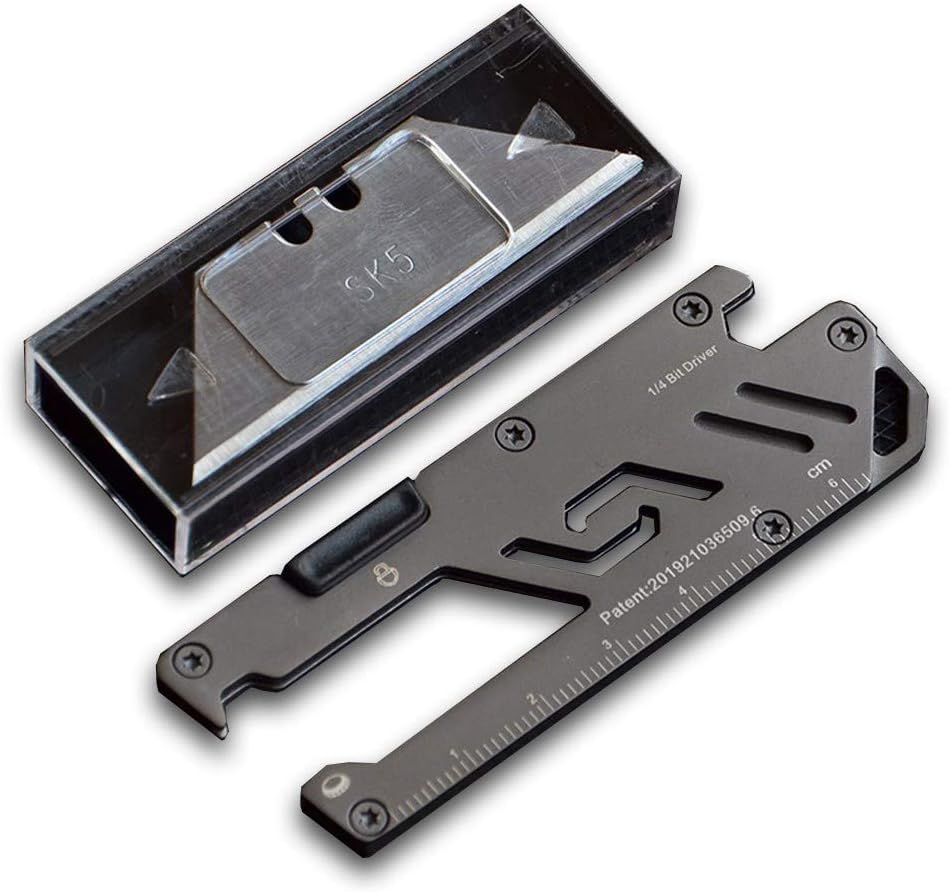 Portable Pocket Knife, Credit Card Sized, Fixed Blade Knives Tactical Knife Hunting Knife EDC