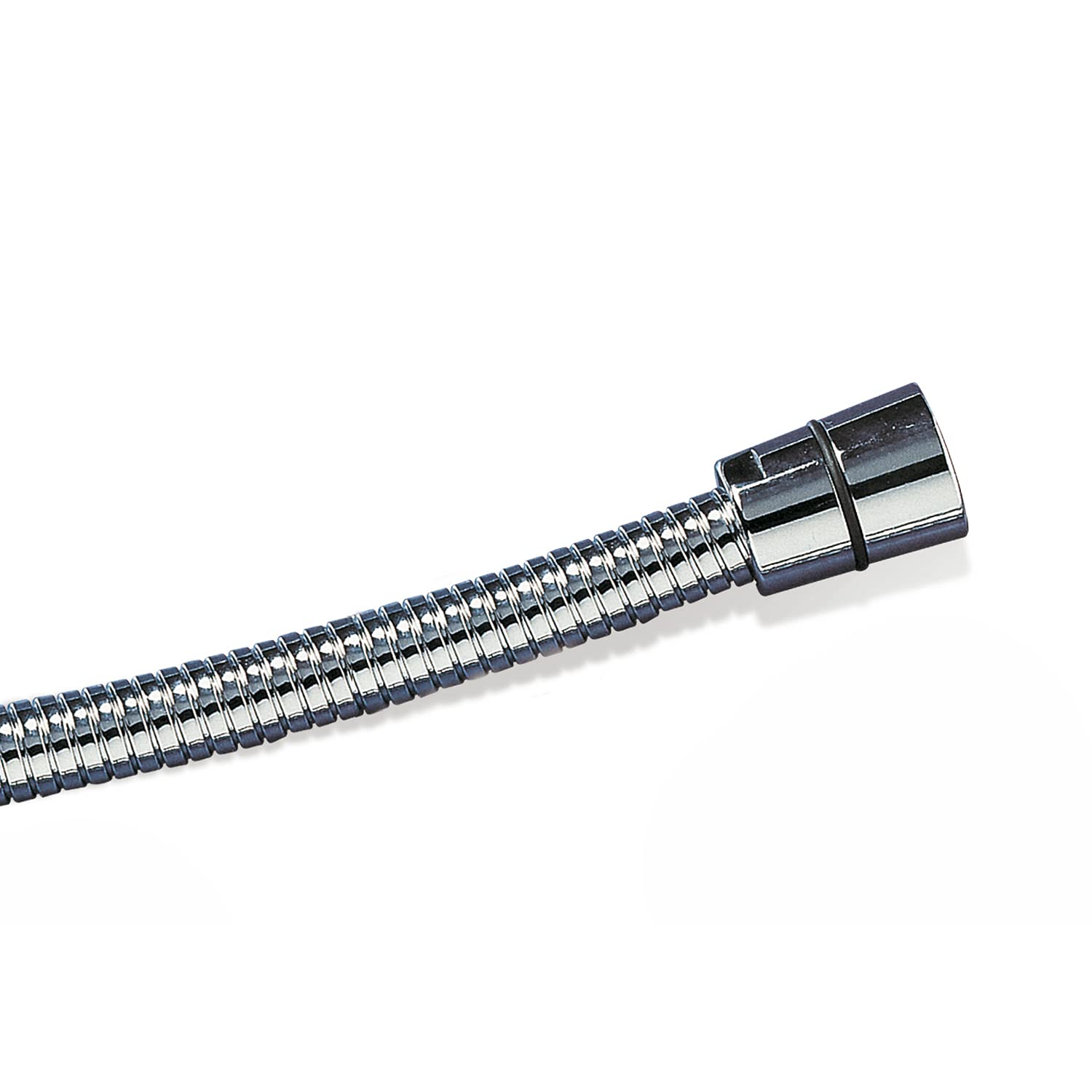 Tatay Dual Flex Extendable Shower Hose, 1.5 m to 2 m, Brass Flexo, Stainless Steel Type 301, Universal Thread G 1/2 Inch, Chrome