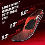 VALSOLE Orthotic Insole Arch Support Red UK 10-29cm Plantar Fasciitis view 6