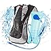 LYCAON Hydration Backpack with 2L Bladder (BPA Free, FDA Approved) 600D Waterproof Fabric Lightweight Water Back Pack Hiking Cycling Biking Bladder Backpack for Kids Women Men ( 5 Colors ) (Black)