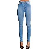 Vibrant Women’s Denim Skinny Jeans – High Waisted Signature Tinted Vintage Wash Super Stretch Casual Slim Fit Pants