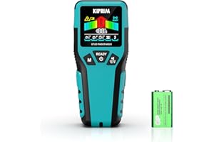 Kiprim Stud Finder Wall Scanner with LCD Display, 5-in-1 Electronic Stud Sensor for Wood, Metal, AC Live Wire Detection, 3 De
