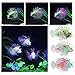 UEETEK Aquarium Fish Tank Decorations, Silicone Lionfish Fake Fish Floating Decorations Ornament Glow-Pack of 3