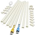 Yecaye 125in Beige Cord Hider - One-Cord Channel Cord Cover on Wall - Cable Management Kit - Wire Covers for Cords - 8X L15.7in W0.59in H0.4in, CMC03 Beige