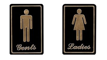 The Logo Man Toilet Restroom Washroom Bathroom 3d Signs Amazon In Home Kitchen