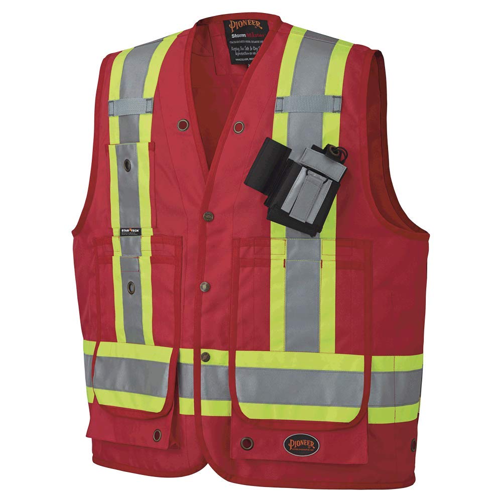 Safety Vests Industrial & Scientific XL Radio Pocket and Pen Slots