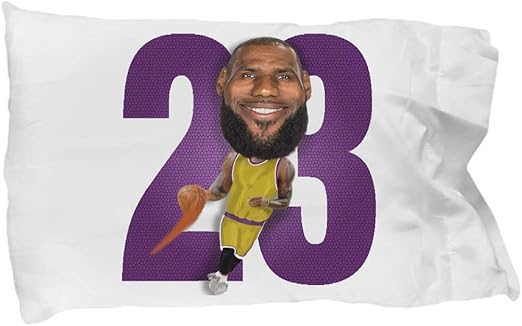 Amazon Com Mmandidesigns Lebron Lakers Pillowcase Gift For La Basketball James Sports Fan Birthday Christmas 20 X 30 Soft Microfiber Pillow Case Home Kitchen