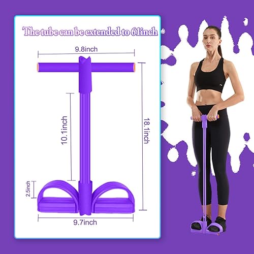 Pedal Resistance Bands Situp Tension Puller Ropes Tubes