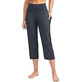G Gradual Capri Pants for Women High Waist Workout Yoga Pants with Pockets Tummy Control Leggings Crop Straight