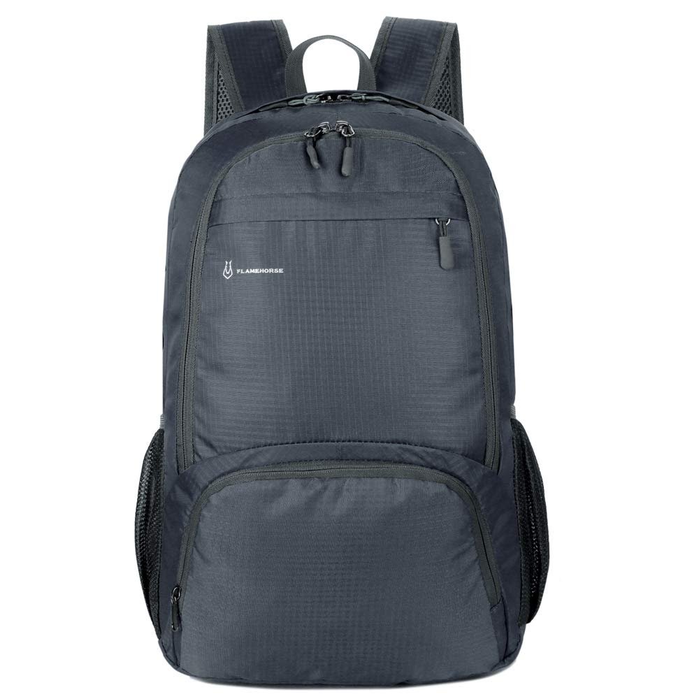30L Backpack Foldable Waterproof Backpack High Capacity Ultralight Rucksack Sturdy Durable Daypack for Hiking Daypack Packable Camping Travel Outdoor Sport Knapsack for Men Women (grey) — image 1
