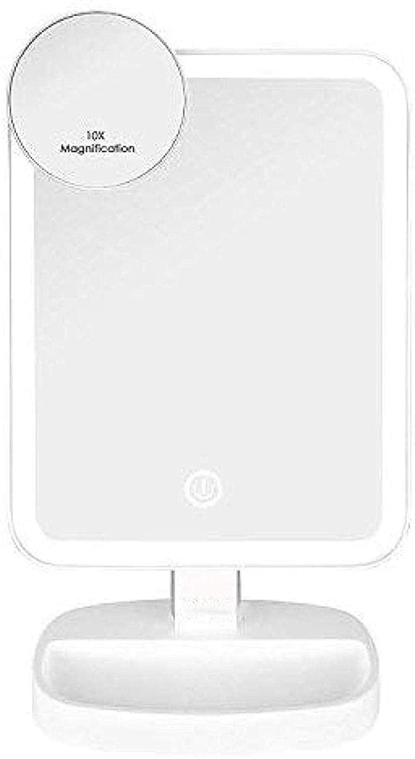 Cozy Products HAN-US Make-up Mirror with LED Light Table Mirror Shaving Mirror Make-up Mirror Illuminated with Glare-Free Illumination and Dimmbarer Heilligkeit
