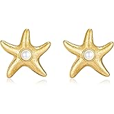 FILMOON Seashell Studs Earrings for Women Dainty Beach Earrings Summer Fashion Jewelry