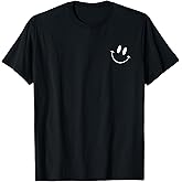 Funny Smiling Emoticon Men Women Happy Face Smile T-Shirt