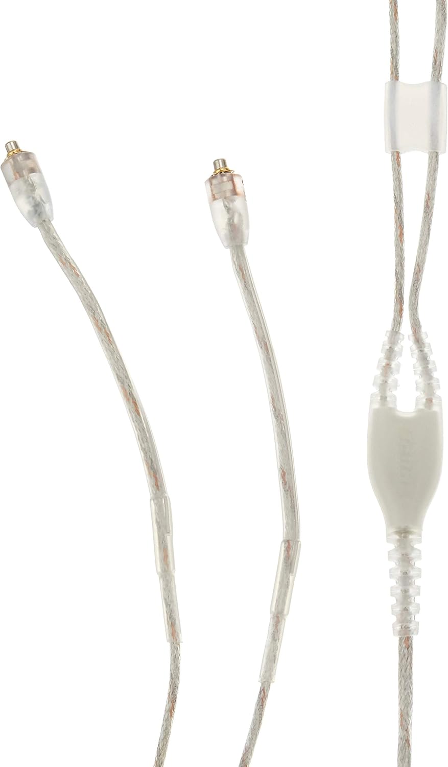 Shure EAC64BKS Reinforced Replacement Cable with silver-plated MMCX Plugs SE Earphones, 162 cm, Clear, Clear Cable, 64" Cable
