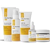Absolut Skin Radiance Bundle – 5-Step Advanced Brightening System – Complete Skincare Kit with Face Wash, Gel, Cream, Serum & SPF Moisturizer