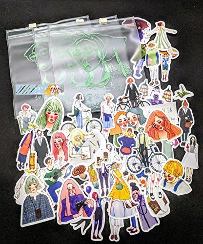 (Girl Set 30 + Zipper Bag) Planner Stickers Fashion Model Stickers for Planners Organizer Agenda Die Cut